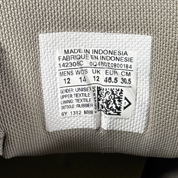 Converse All Star Chuck Taylor Gray/Olive Hightop Sneakers (Men’s 12 Women’s 14) - Picture 5 of 7